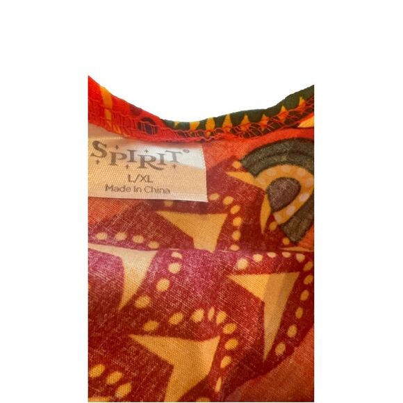 Men's Spirit Halloween Shirt L/XL Red Yellow costume - Picture 6 of 6